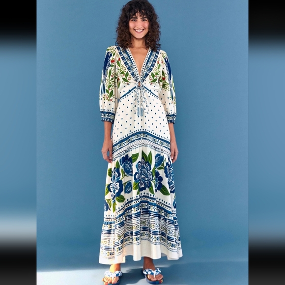 NWT FARM RIO | $280 Macaw Flight Maxi Dress - Picture 3 of 11